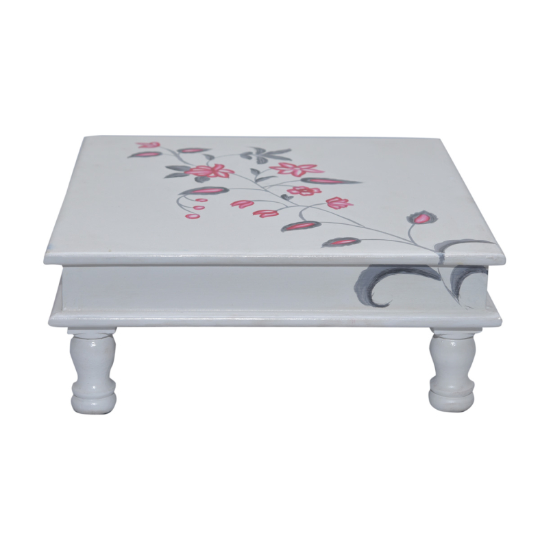 Thalia Handpainted Wooden Bajot Table
