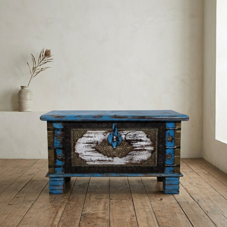 Ansel Wooden Trunk Box