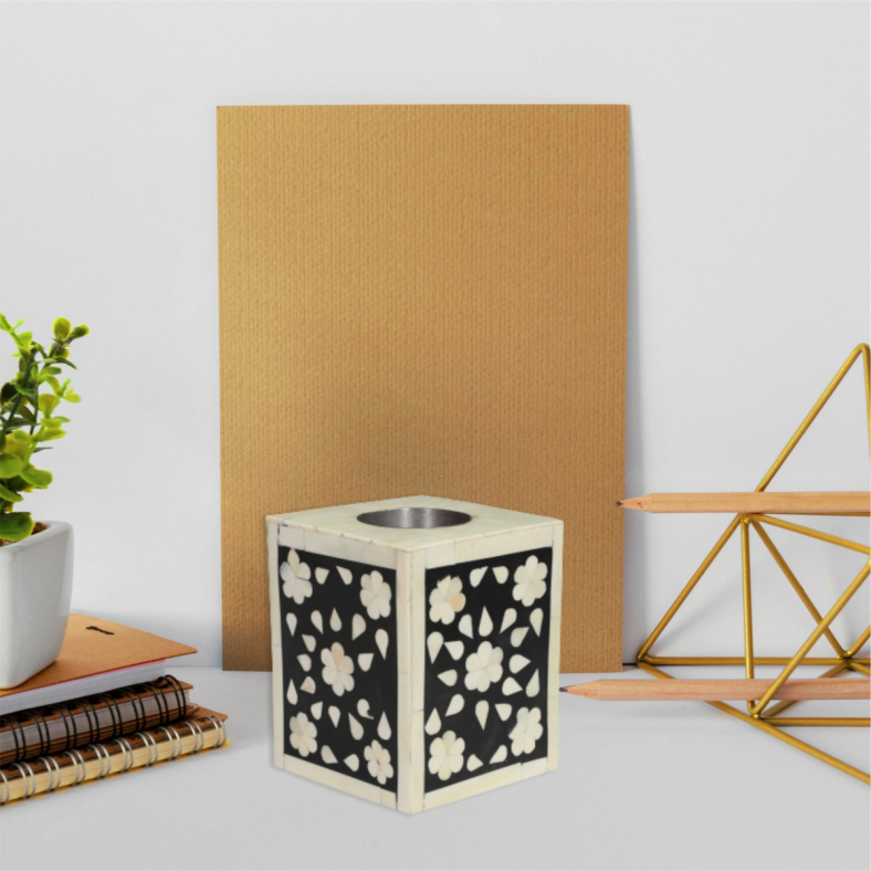 Aysu Bone Inlay Pencil Stand