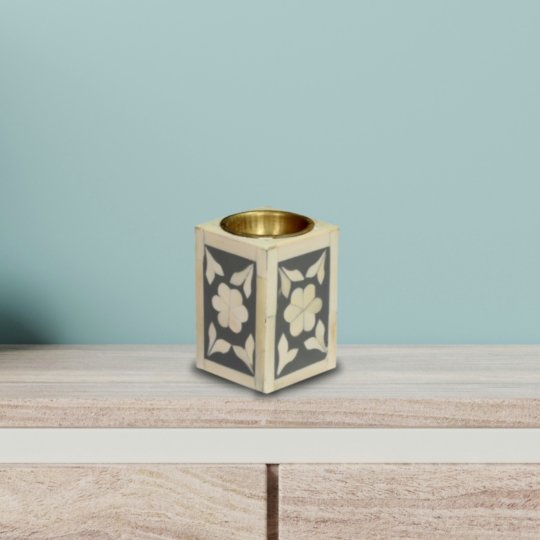 Aysen Bone Inlay Pencil Stand