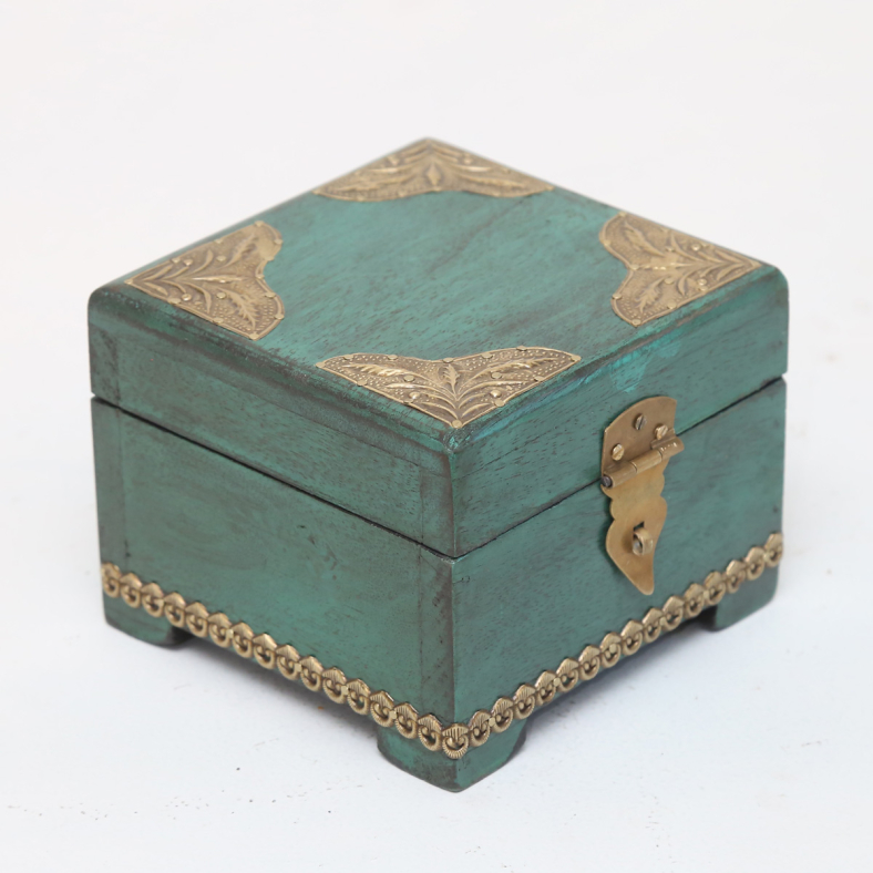 Flourite Wooden Jewellery Box