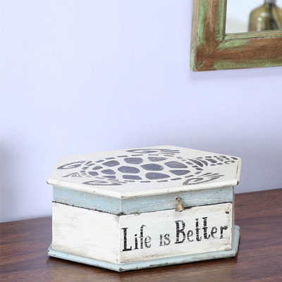 Life Is Better Vintage-finished Box 