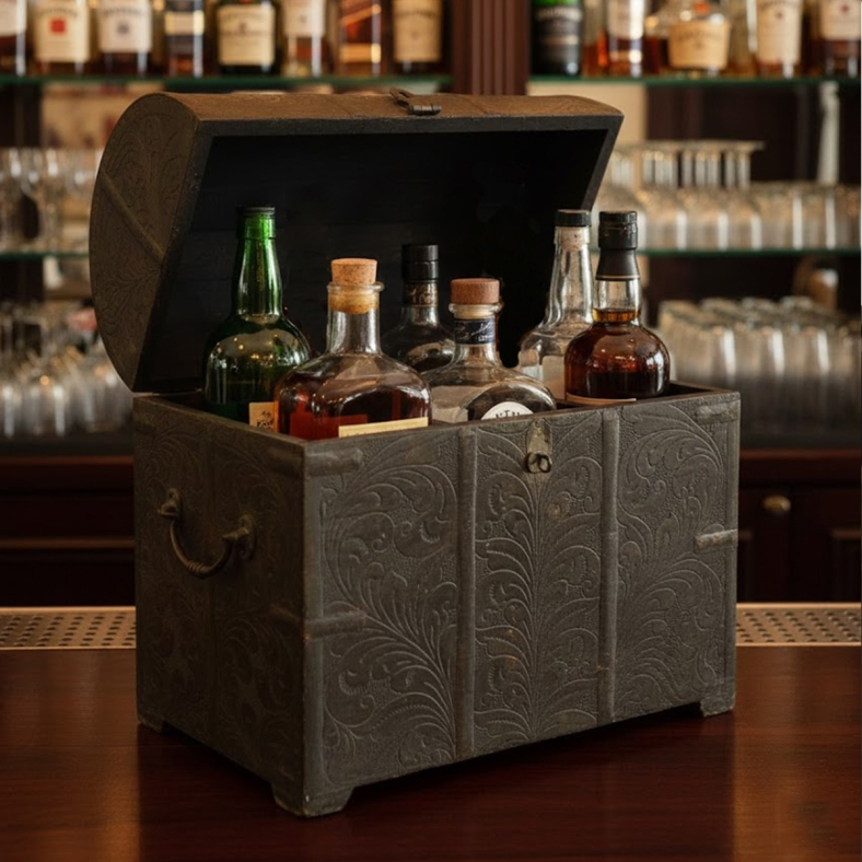Duskharp Wooden Bottle Box
