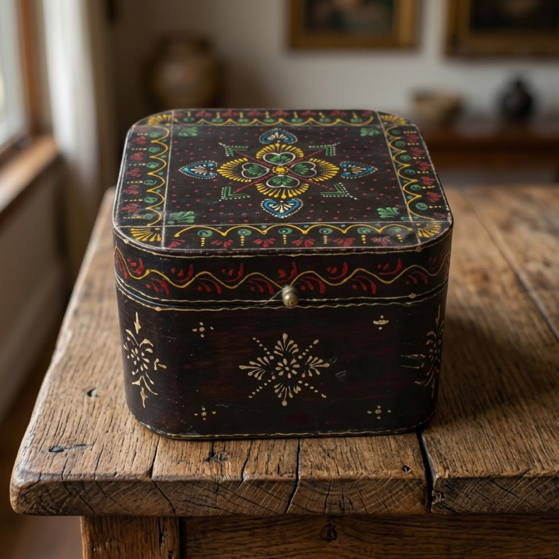 Rania Wooden Painted Box Set of 3