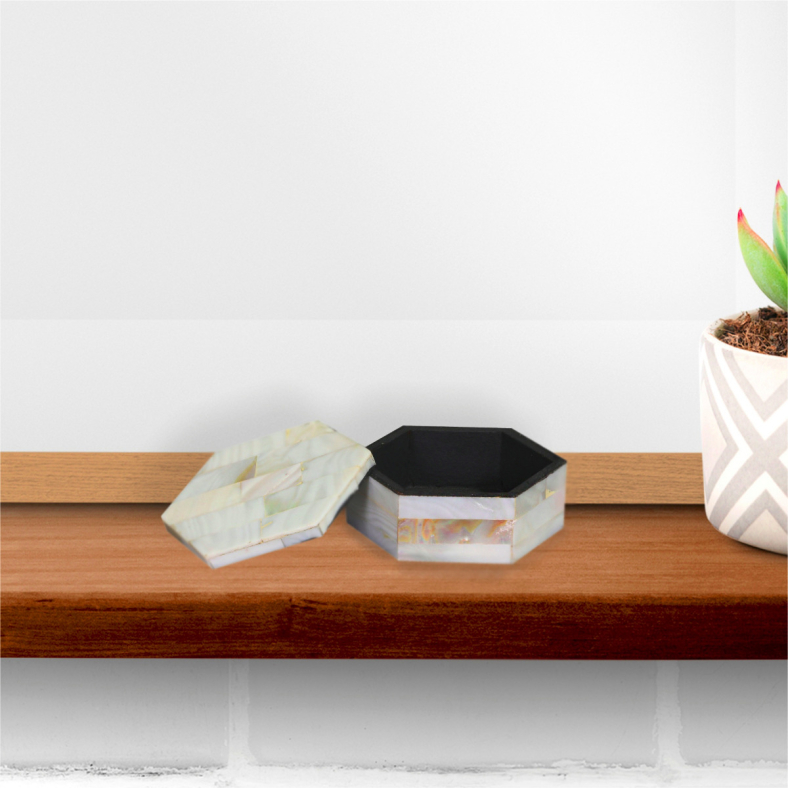 Aybars Mother Of Pearl Inlay Jewellery Box