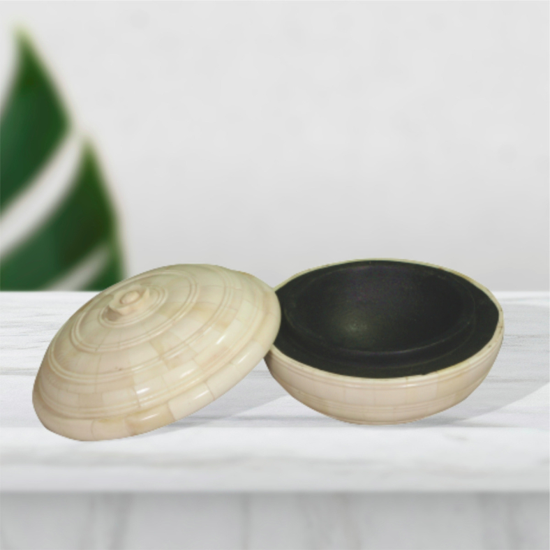 Aycan Round Bone Inlay Box