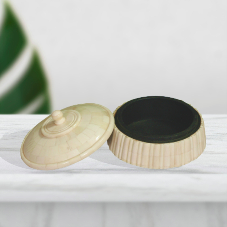 Aydan Round Bone Inlay Box