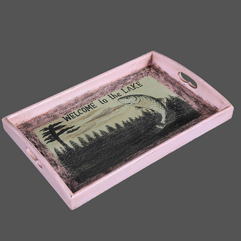 Welcome To The Lake Decorative Tray 
