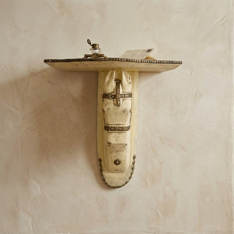 Bira Decorative Wooden Wall Shelf 