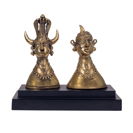 Dhokra Madia Madim Statue On Stand 