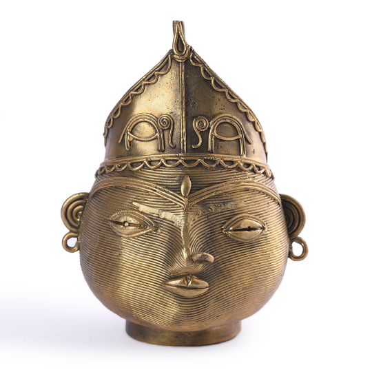 Dhokra Tribal Lady Pen Stand