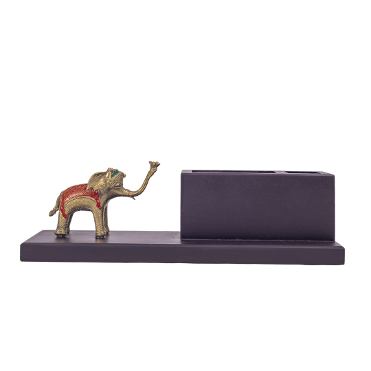 Dhokra Elephant Pen stand