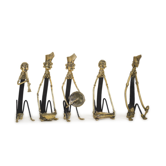Dhokra Madia Madin Musician Set Of 5