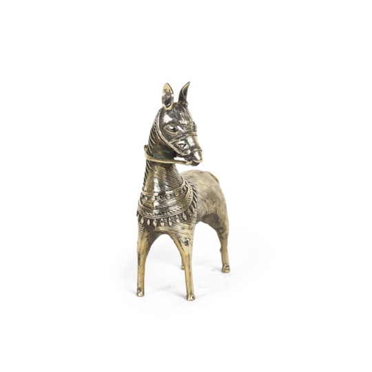 Dhokra Gold Horse