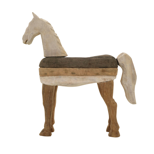 Bongani Wooden Horse Sculpture 