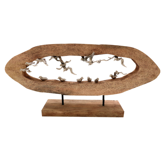 Dakarai Birds On Wooden Stand Curio