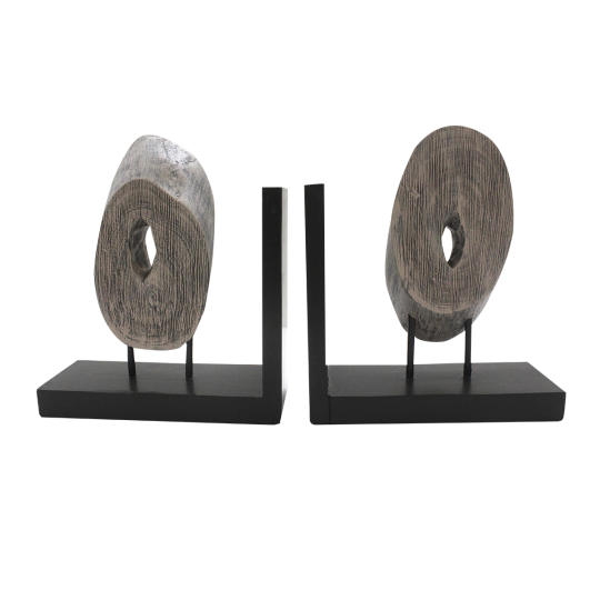 Arno Wooden Log Bookend