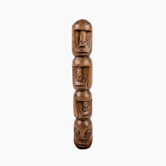 Yumna African Heads Wooden Curio