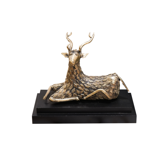 Dhokra Seated Deer