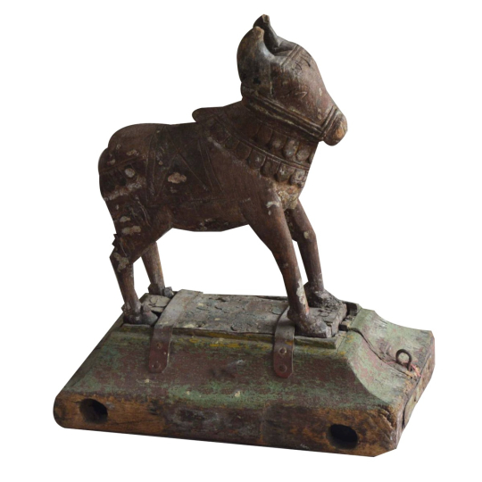 Rionelle Wooden Cow Sculpture