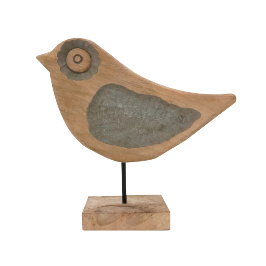 Elysavae Bird Curio On Stand