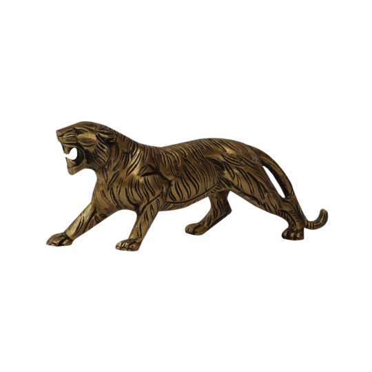 Vyomar Brass Tiger Figurine