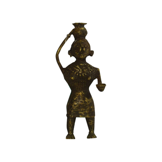 Savini Brass Tribal Woman Figurine