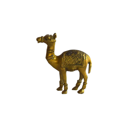 Zaharan Brass Camel Figurine
