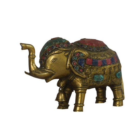 Indrahasti Brass Elephant Figurine
