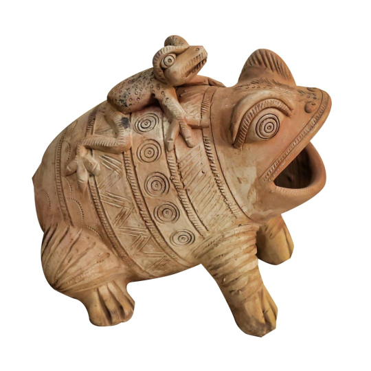 Dorq Clay Frog Figurine