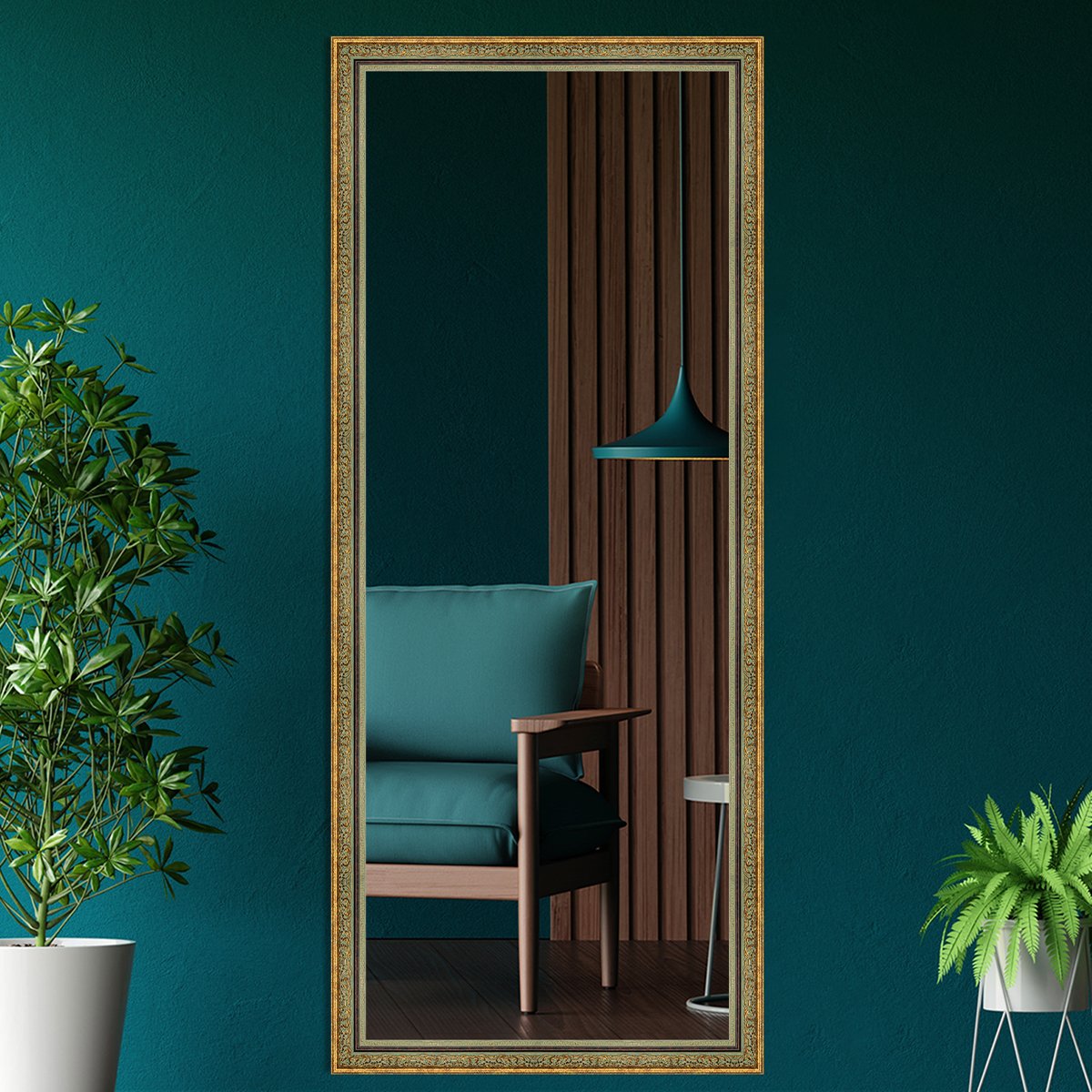 Sojuke wall mirror with a graceful design for stylish home spaces
