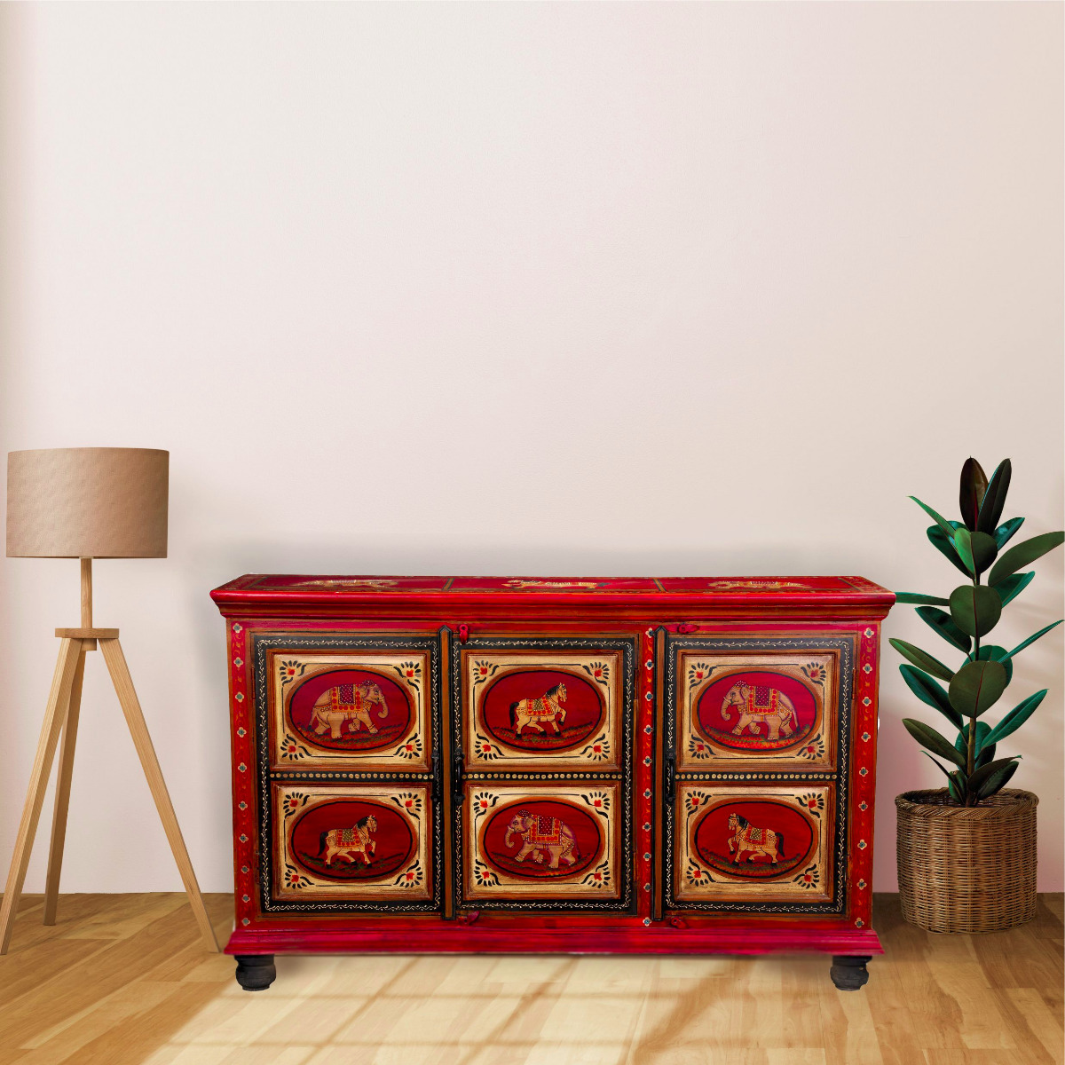 Add the Fazil Hand Painted Sideboard to brighten a room