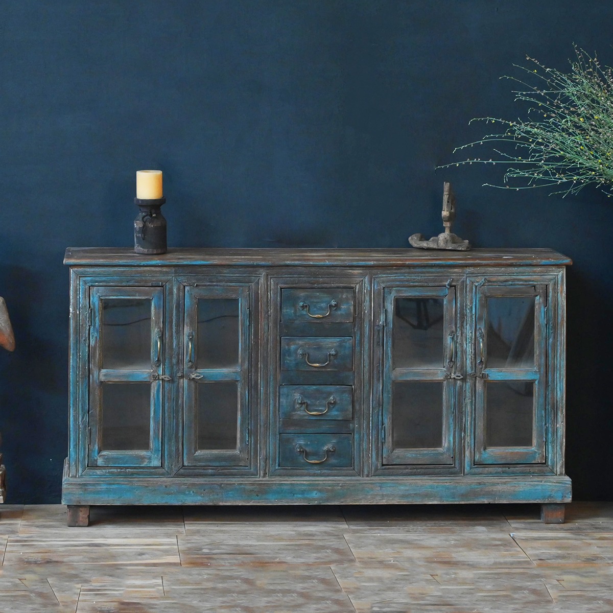 The Romilly Wooden Sideboard to add a distressed look