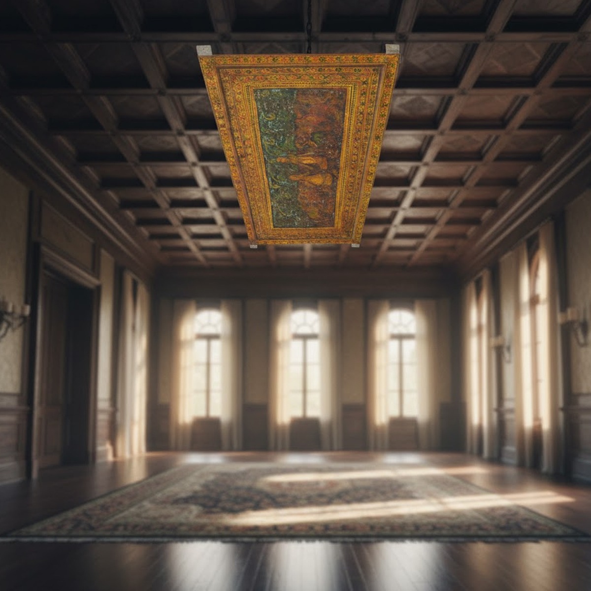 Tribal Muse Wooden Painted Ceiling