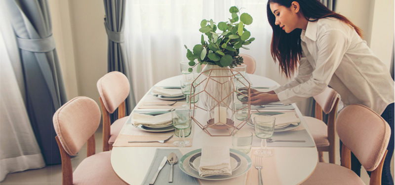 Artfully styled serveware for sophisticated table presentation