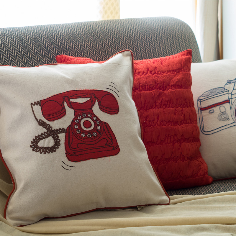 Vintage-inspired retro style cushion covers for modern interiors