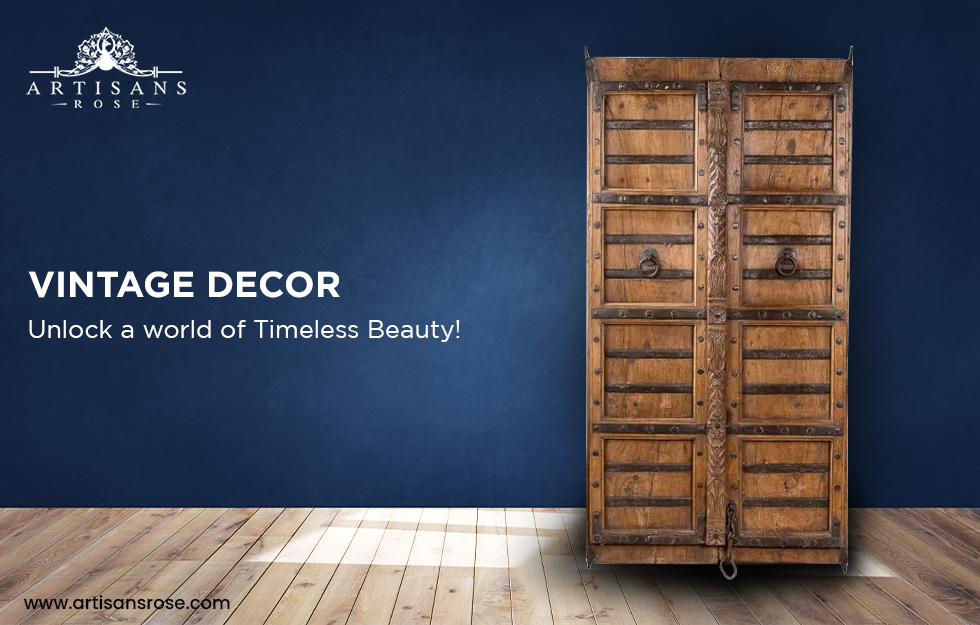 Assorted vintage decor collection curated to enhance heritage style interiors
