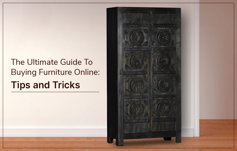 Curated home furniture selection as part of online shopping tips