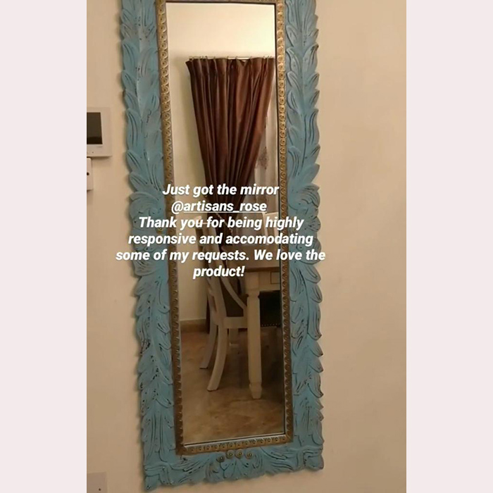  Waves mirror frame in full length
