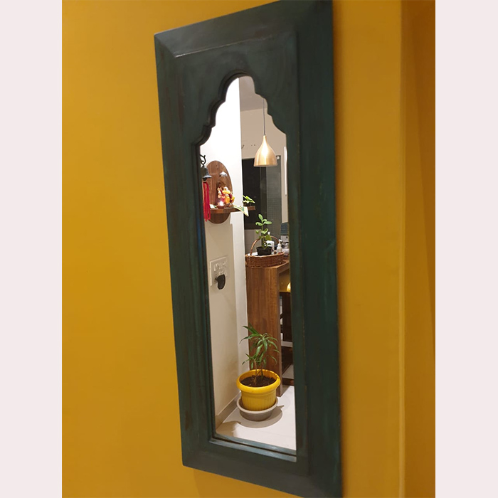 Thea minaret mirror green vintage